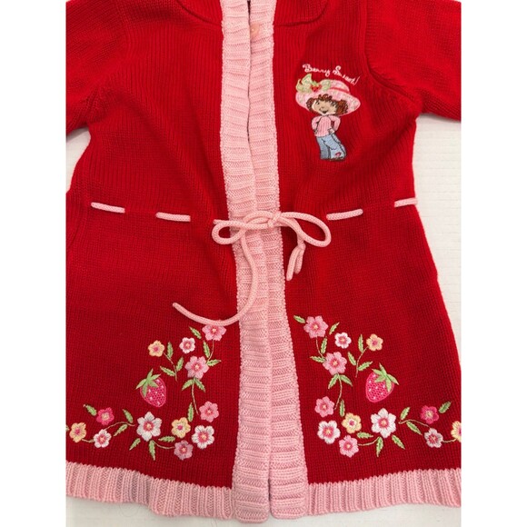 Vintage Strawberry Shortcake Toddler Girl’s 2T Sweater Sweatshirt Cardigan - Picture 3 of 9
